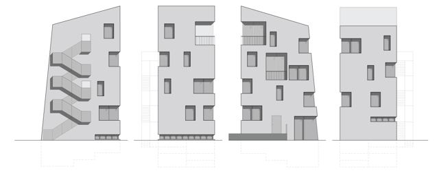 CAD drawing by Empire Mapping: building elevations